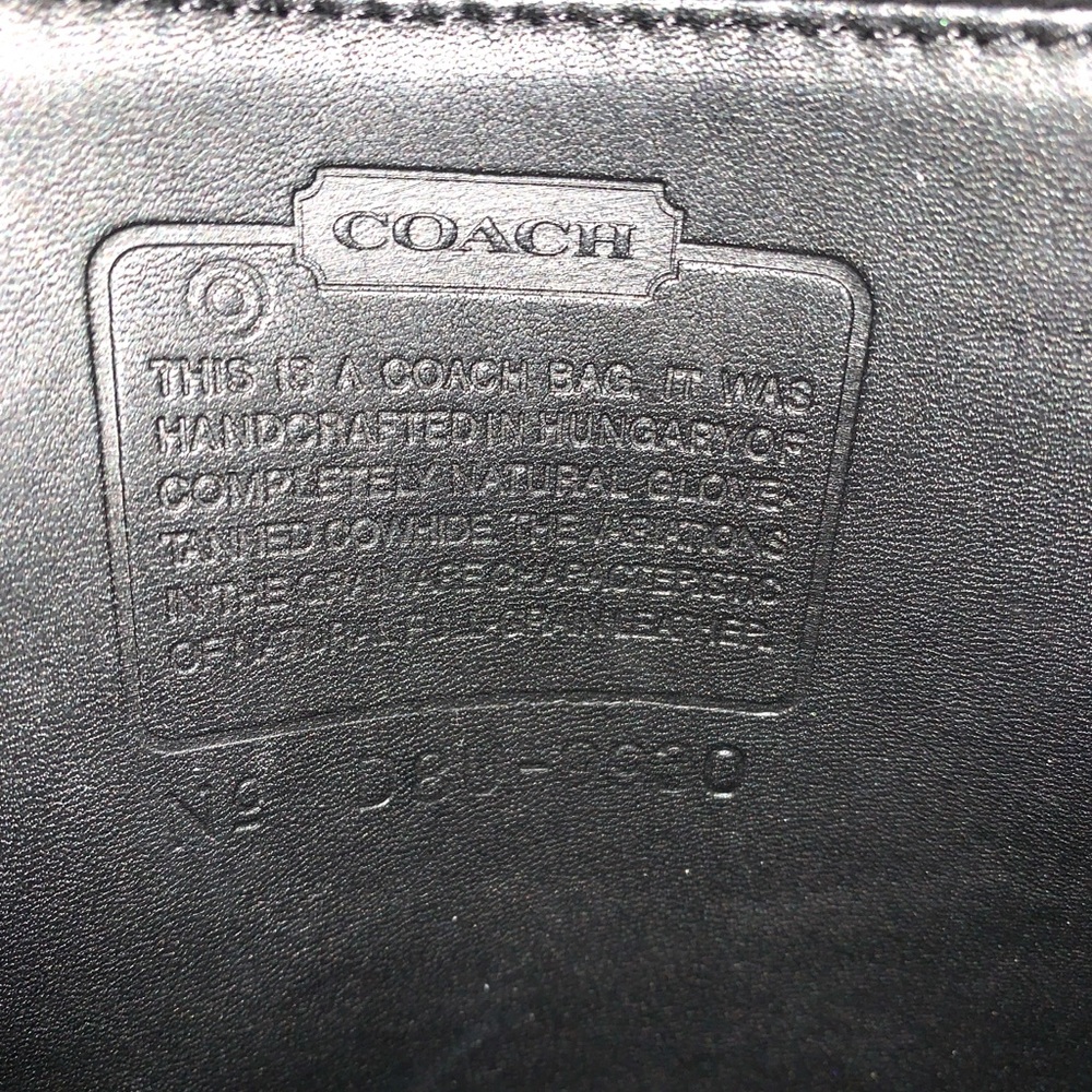 Vintage COACH Murphy Station Bag 9930 Classic Black Leather Handbag - Picture 5 of 7